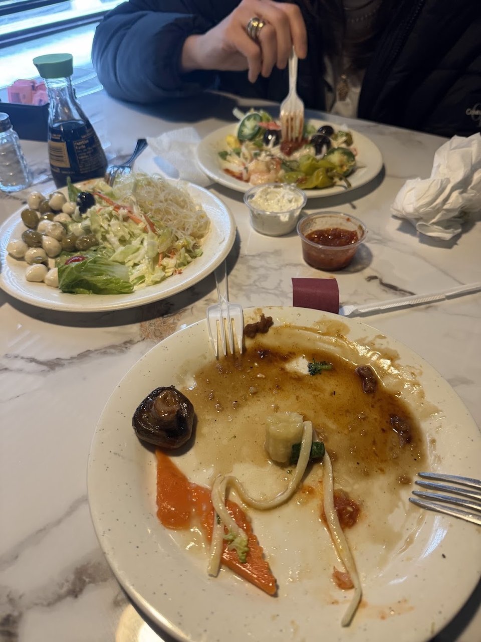 Stir Fry and Salad
